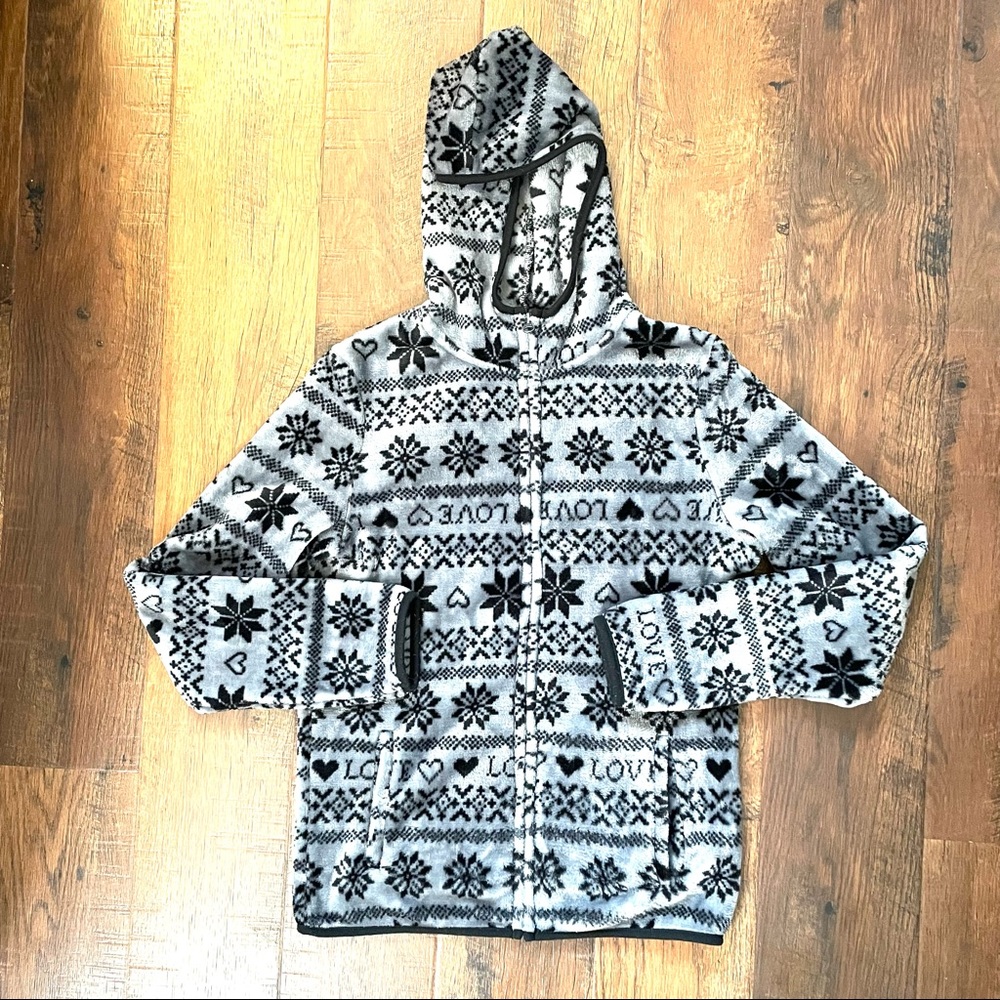 No Boundaries Super Soft Zipper Hoodie, Size M - image 2